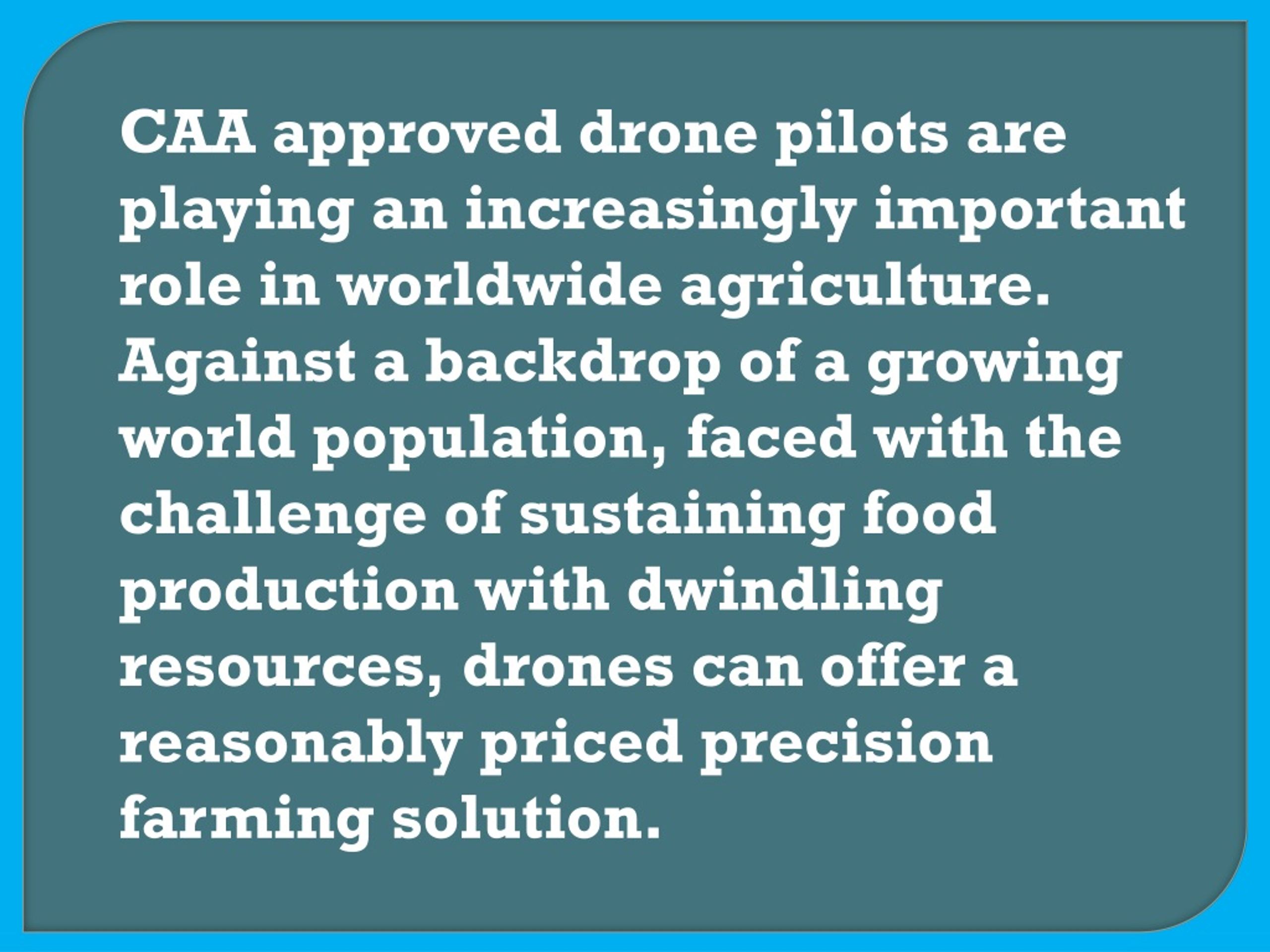 Caa approved best sale drone pilots