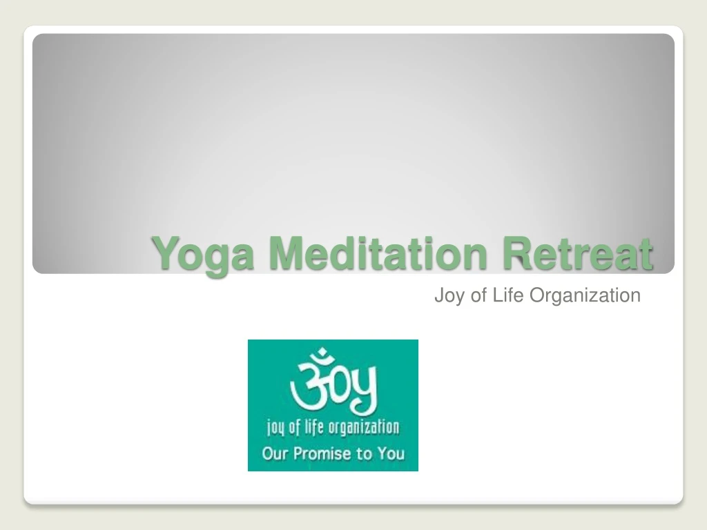 yoga meditation retreat n.