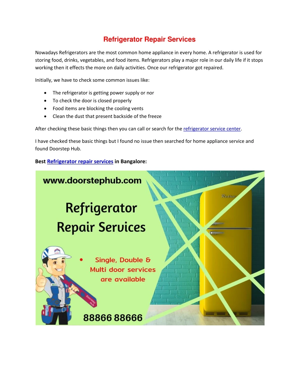 refrigerator repair services n.
