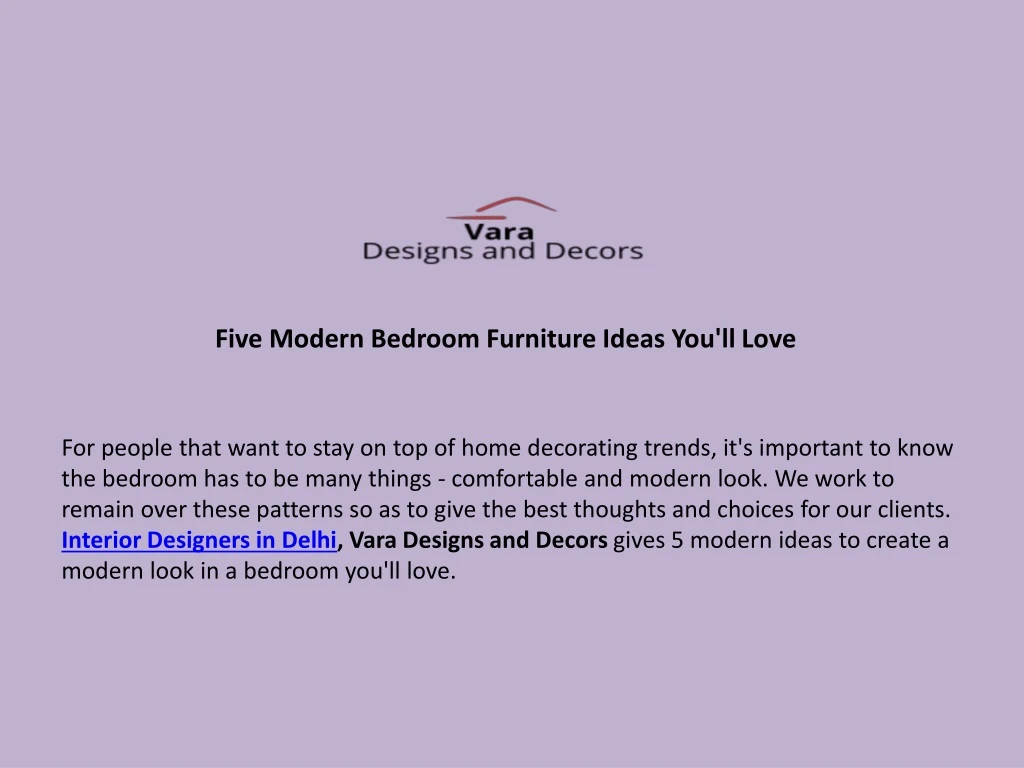 five modern bedroom furniture ideas you ll love n.