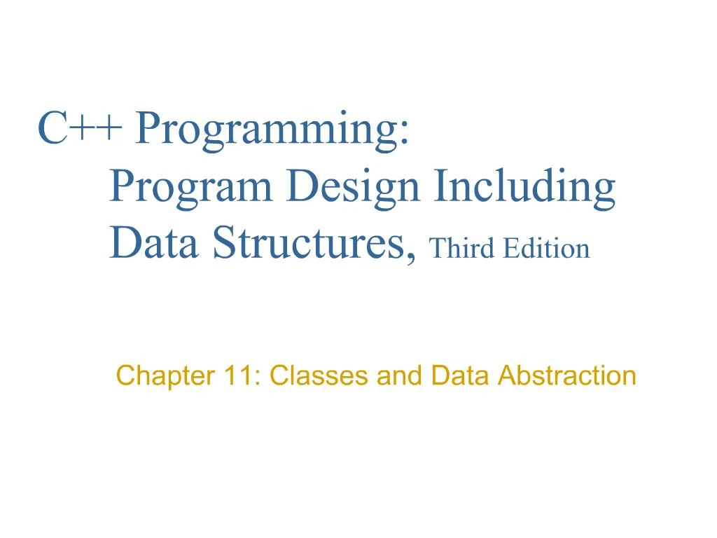 PPT C Programming Program Design Including Data Structures, Third