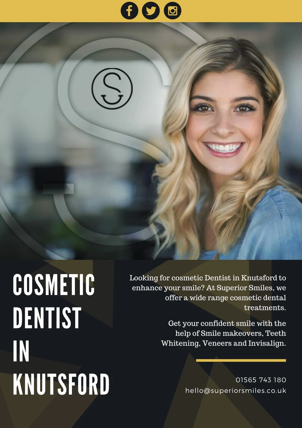 looking for cosmetic dentist in knutsford n.