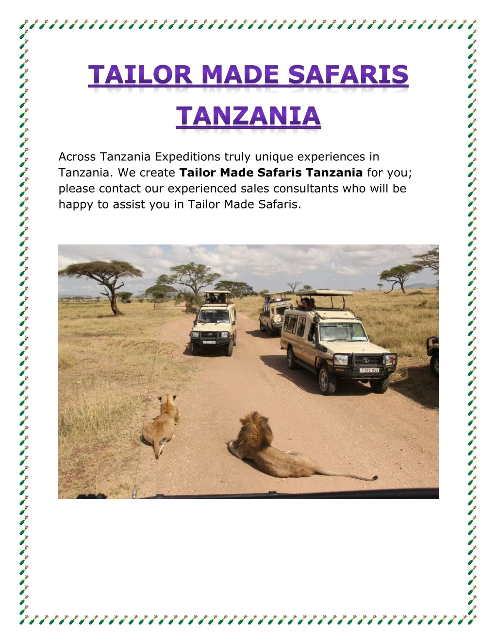 across tanzania expeditions truly unique n.