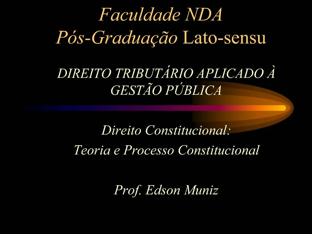 Ppt Faculdade Nda P S Gradua O Lato Sensu Powerpoint Presentation Free Download Id