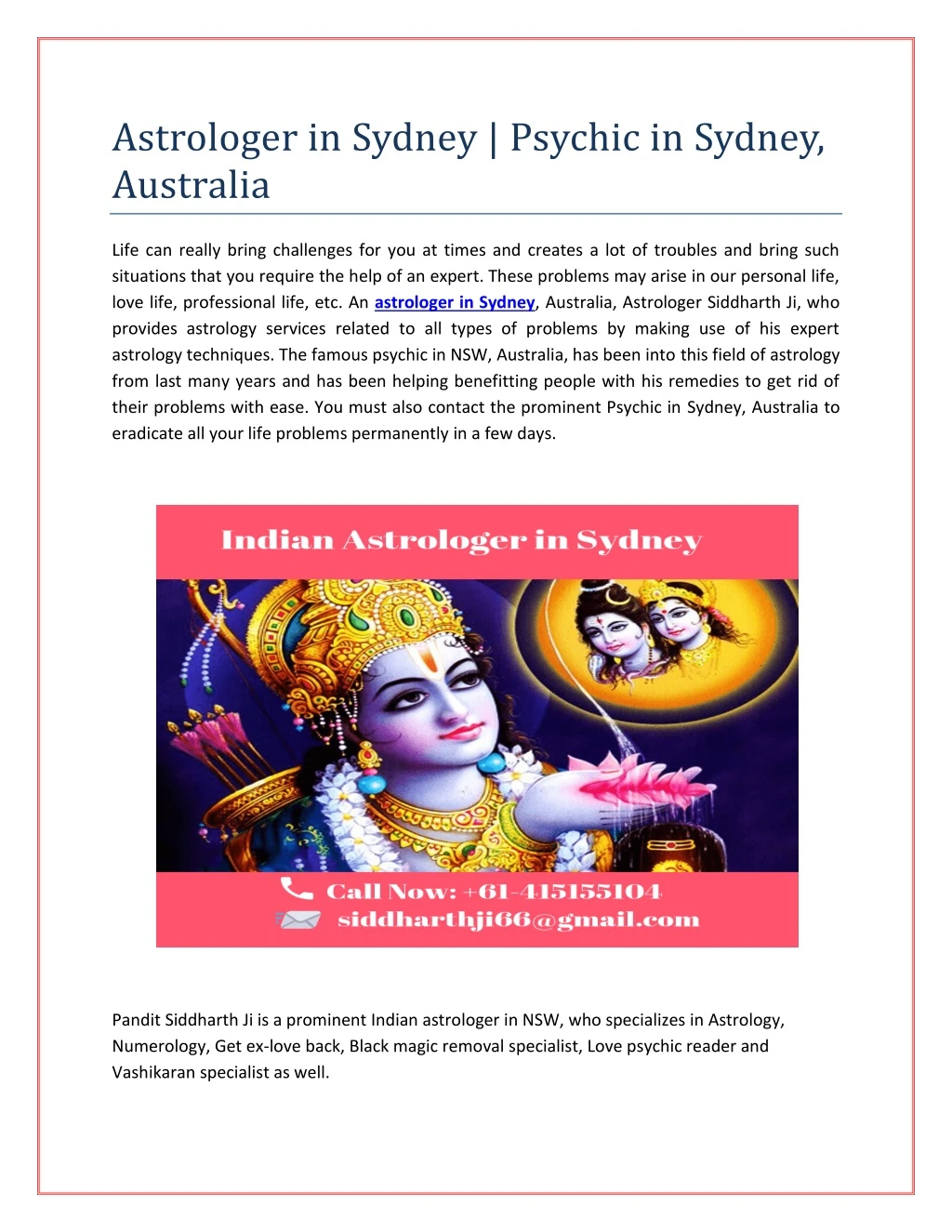 astrologer in sydney psychic in sydney australia n.