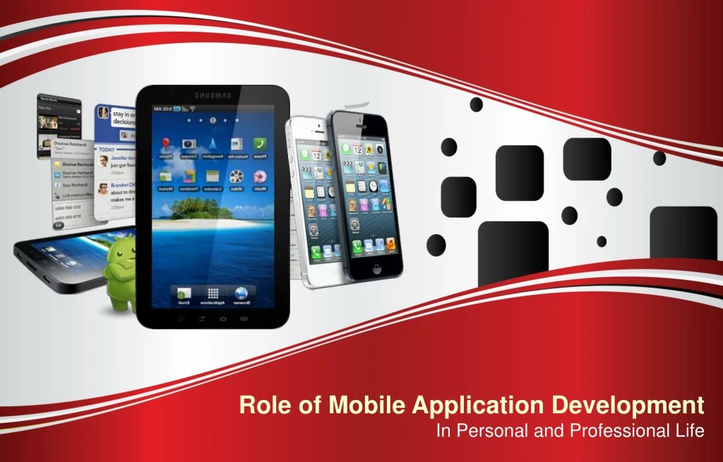 role of mobile application development n.