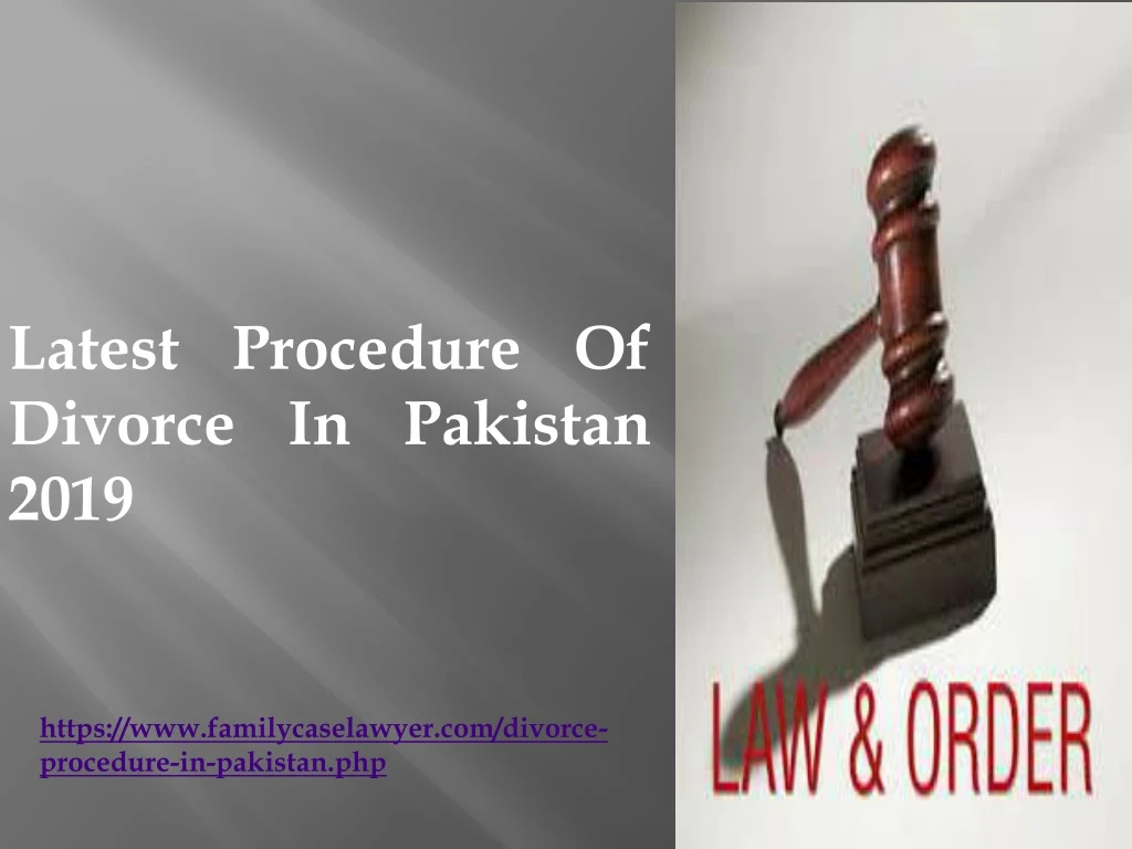 latest procedure of divorce in pakistan 2019 n.