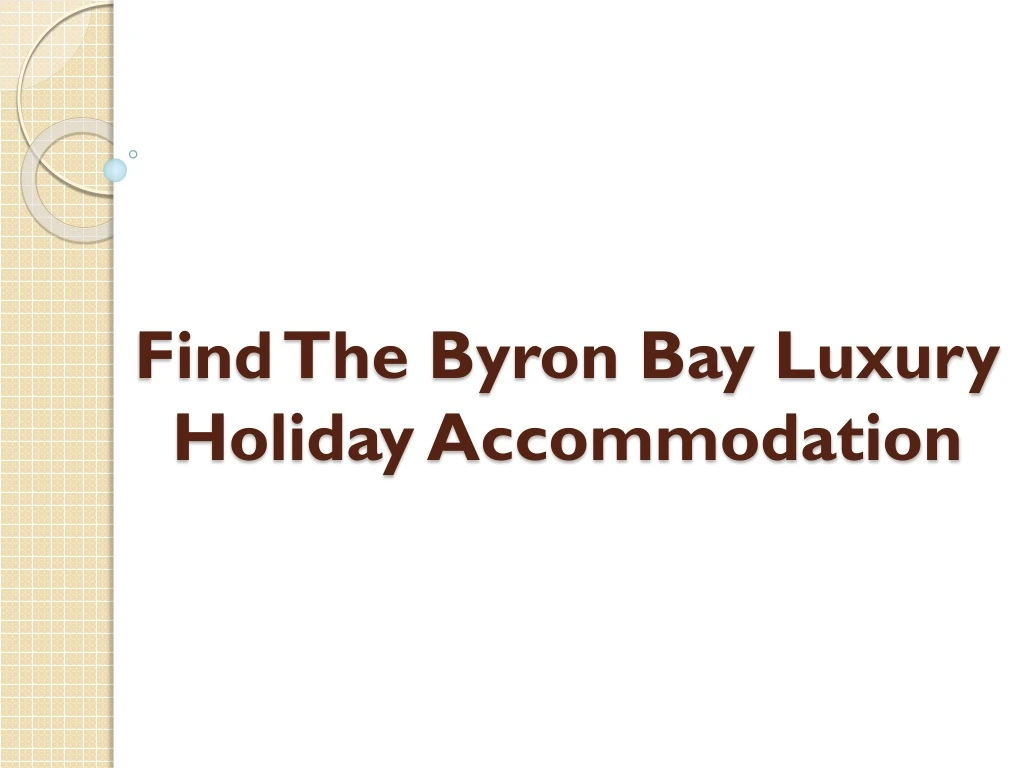 find the byron bay luxury holiday accommodation n.