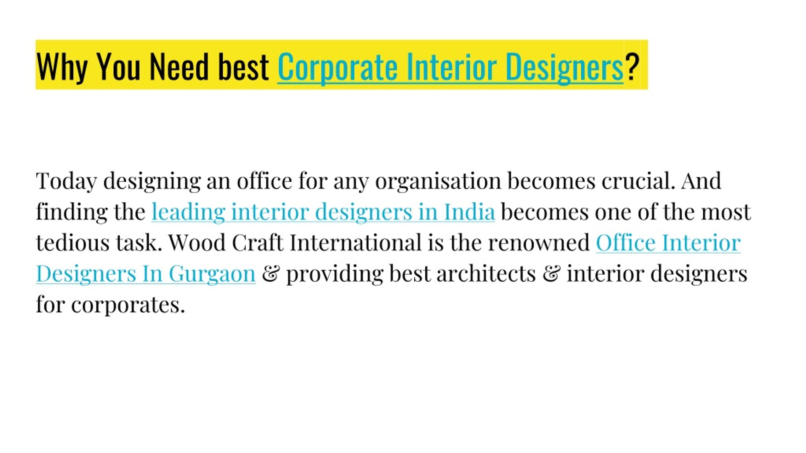 PPT - Best Office interior Design Trends For Corporates PowerPoint ...