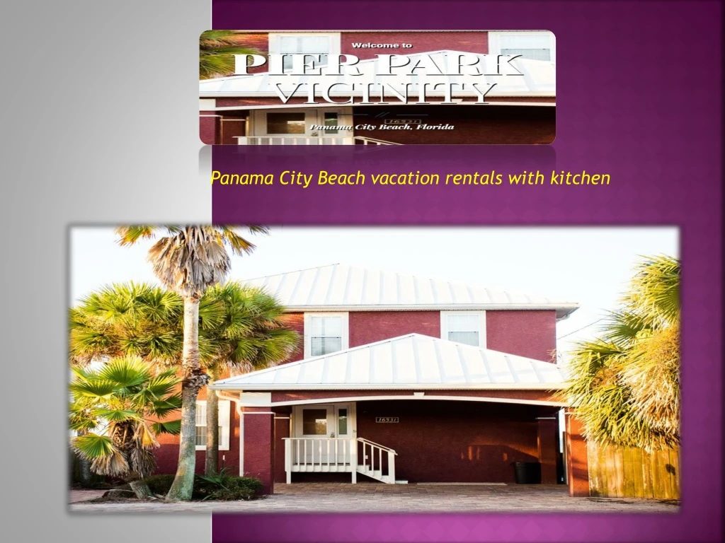 panama city beach vacation rentals with kitchen n.