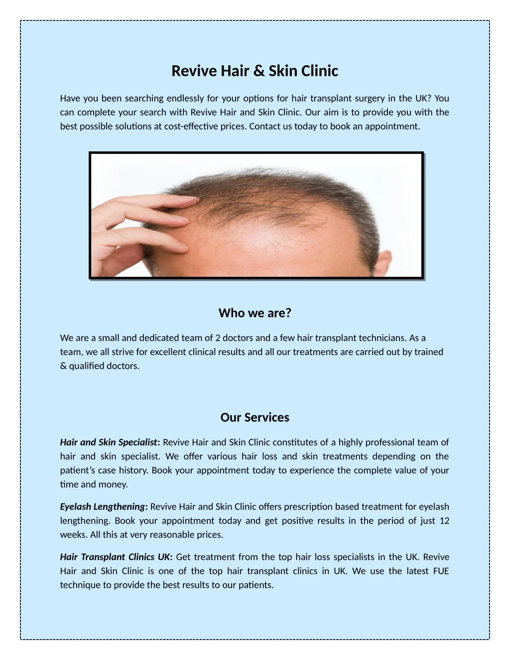 revive hair skin clinic n.