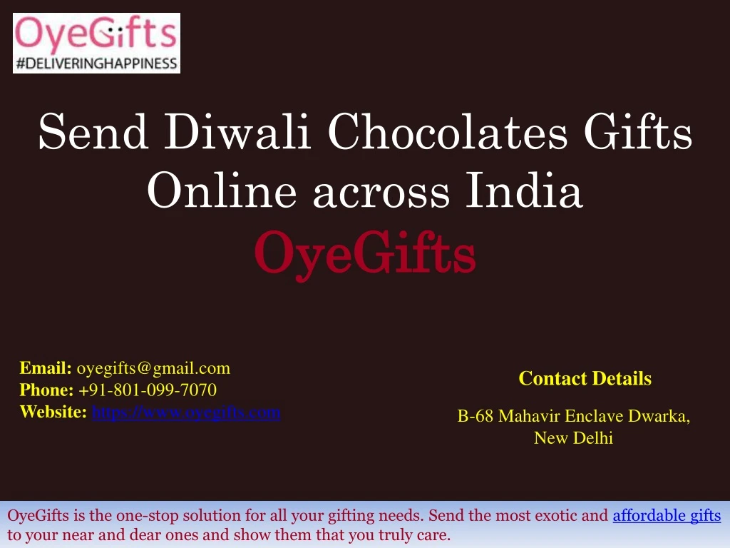 send diwali chocolates gifts online across india oyegifts n.