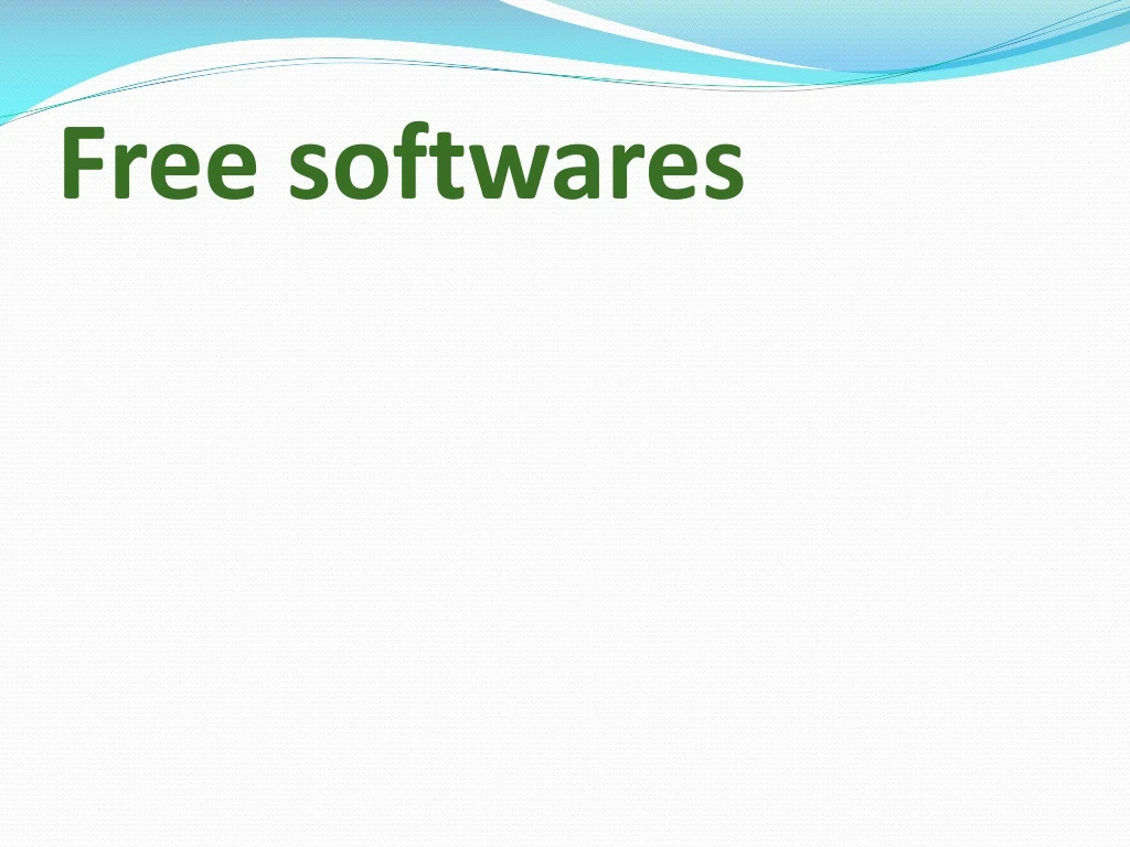 free softwares n.