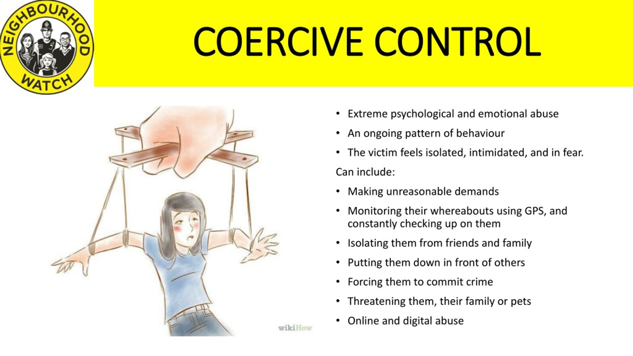 What Does Coercive Control