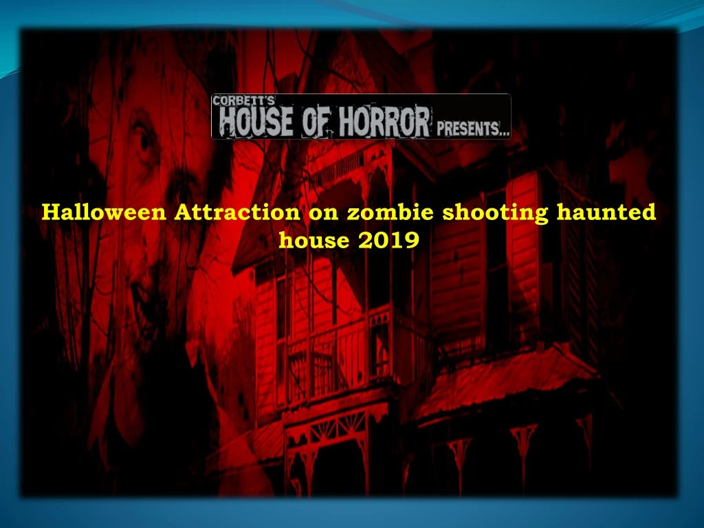 halloween attraction on zombie shooting haunted n.