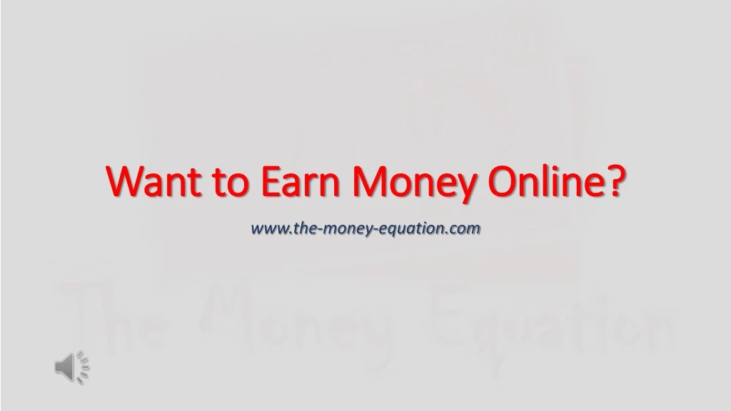 want to earn money online n.
