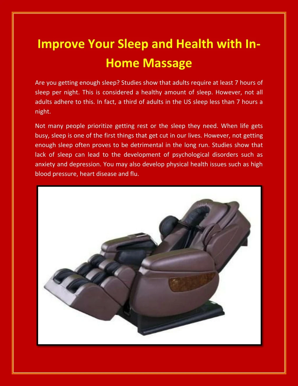 improve your sleep and health with in home massage n.