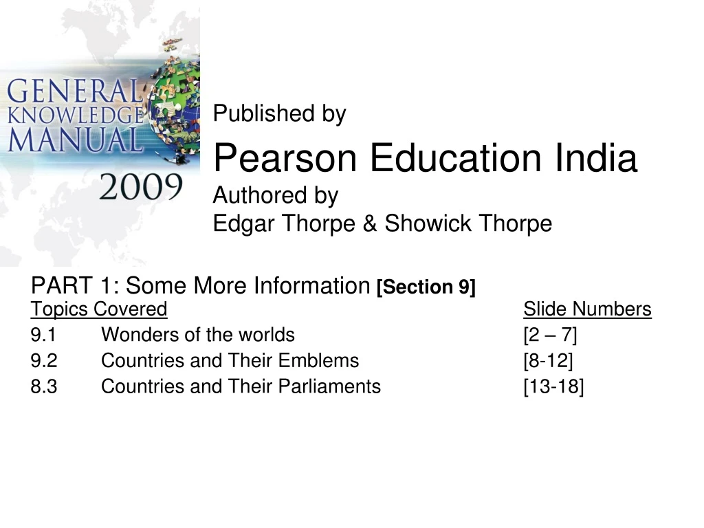 published by pearson education india authored by edgar thorpe showick thorpe n.