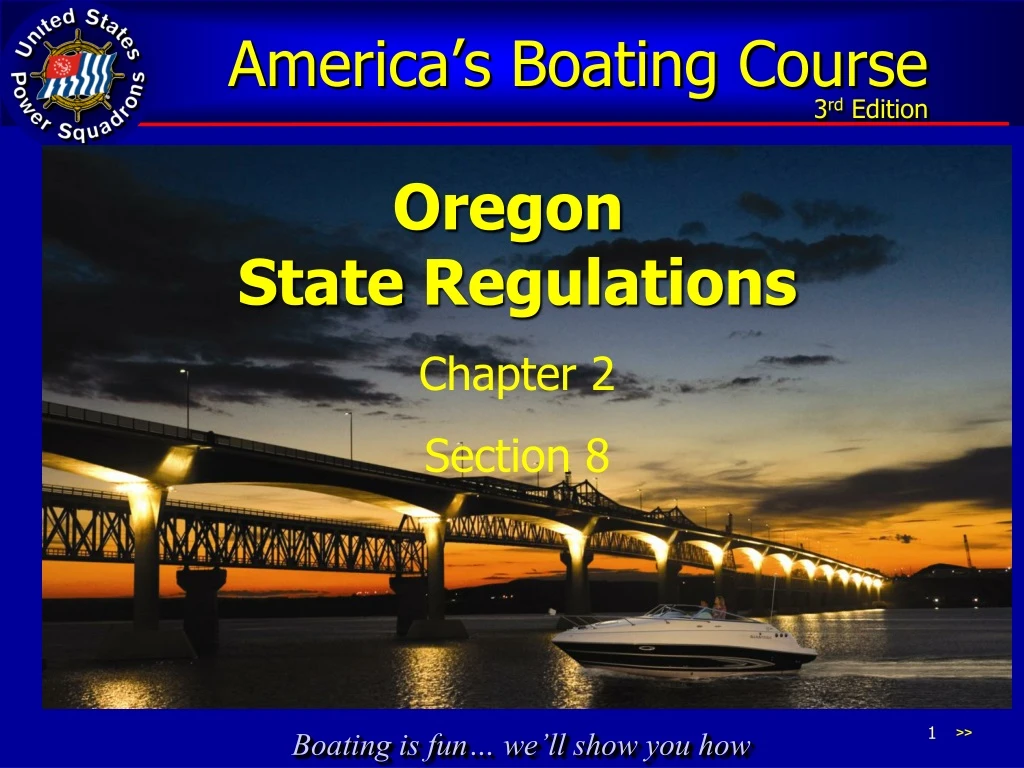 PPT America’s Boating Course 3 rd Edition PowerPoint Presentation
