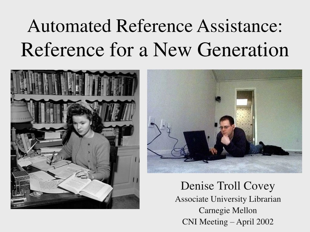 automated reference assistance reference for a new generation n.