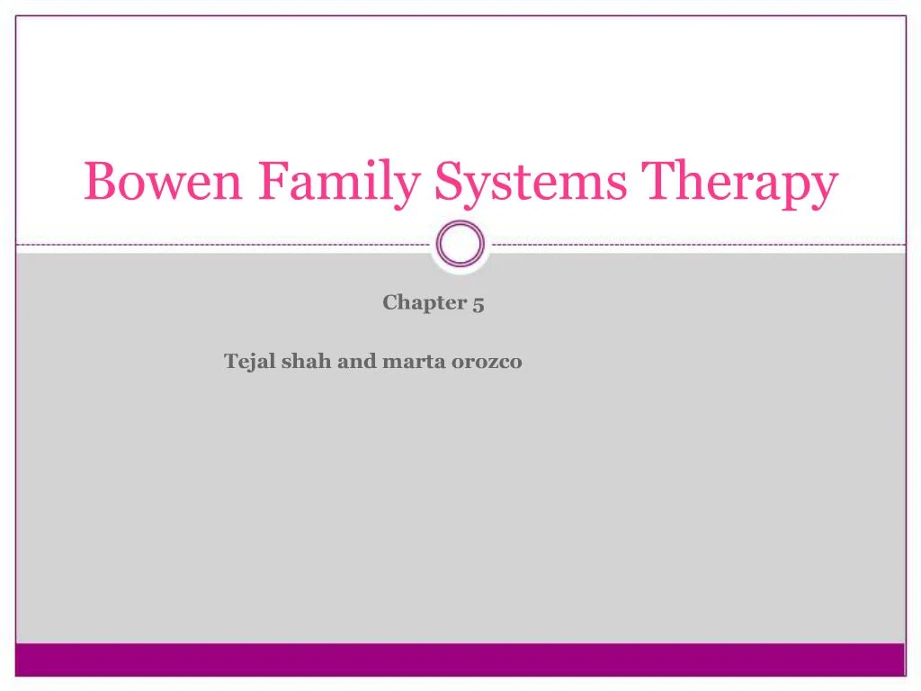 bowen family therapy video