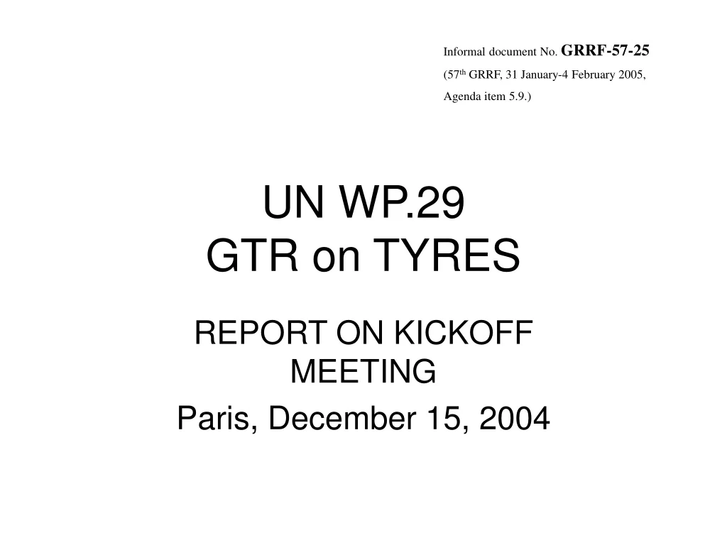 un wp 29 gtr on tyres n.