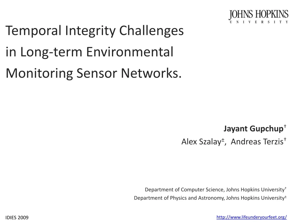 temporal integrity challenges in long term n.