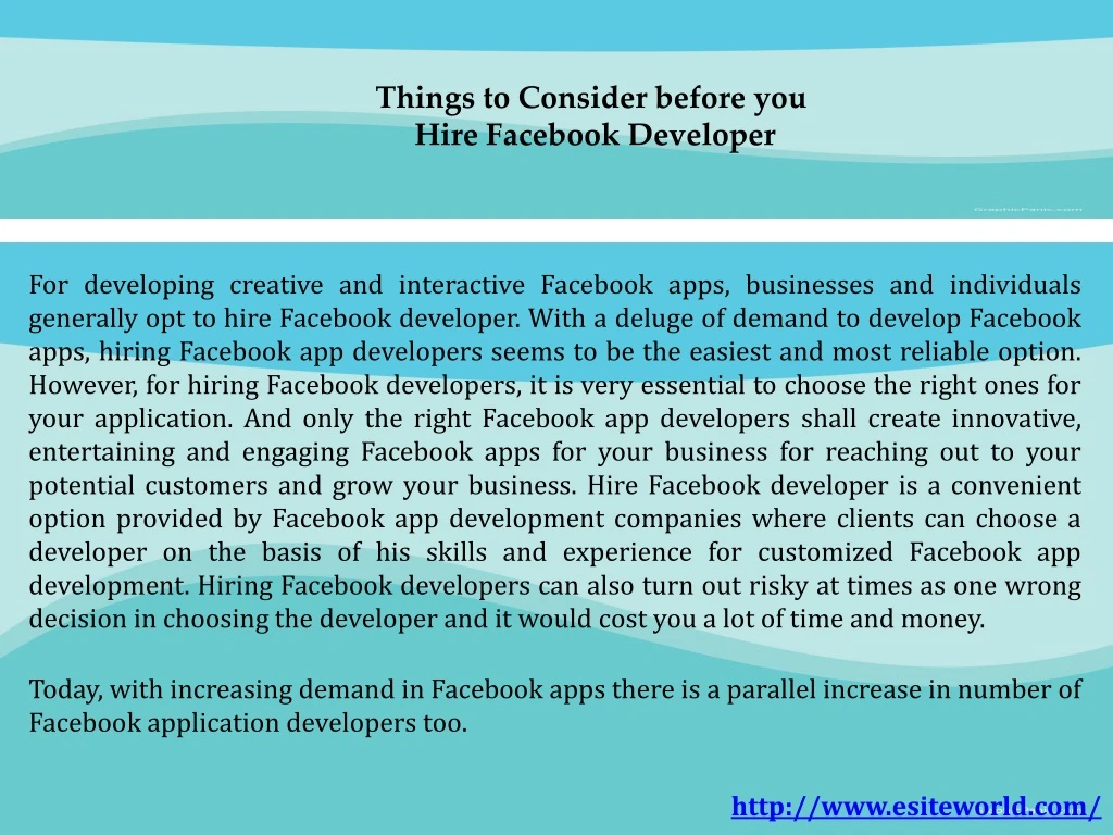 for developing creative and interactive facebook n.