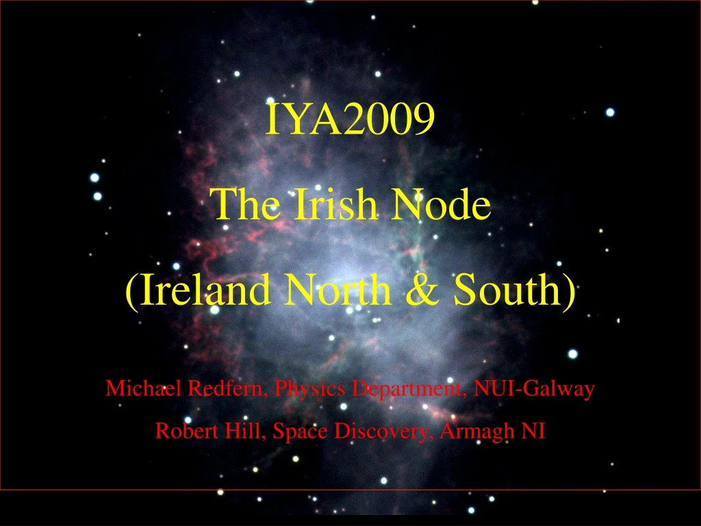 iya2009 the irish node ireland north south n.