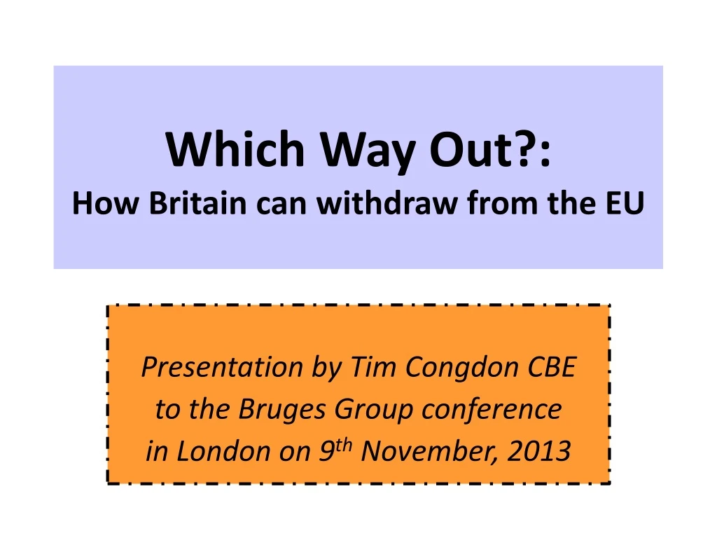 which way out how britain can withdraw from the eu n.