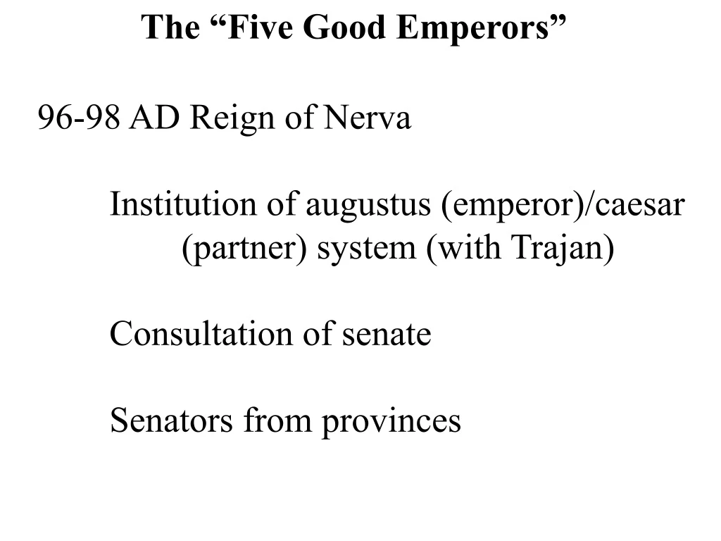 PPT - The “Five Good Emperors” PowerPoint Presentation, free download ...