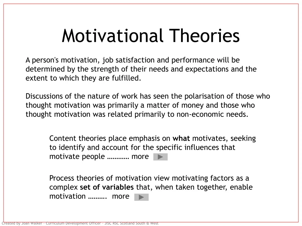 motivational theories n.