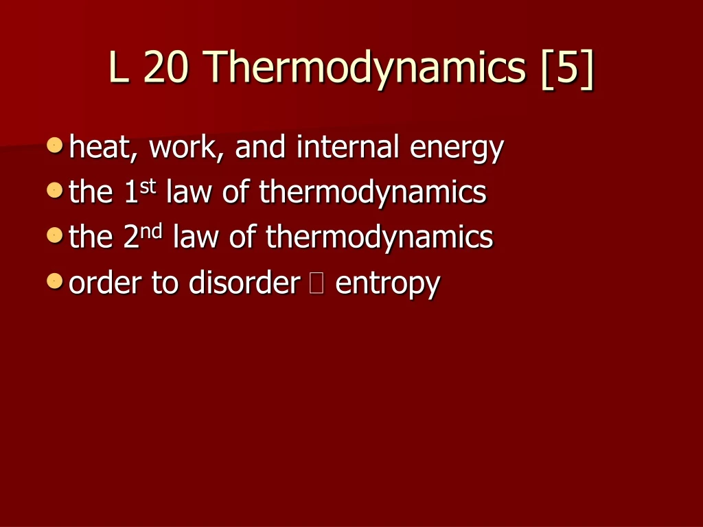 l 20 thermodynamics 5 n.