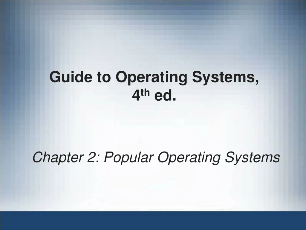 guide to operating systems 4 th ed n.