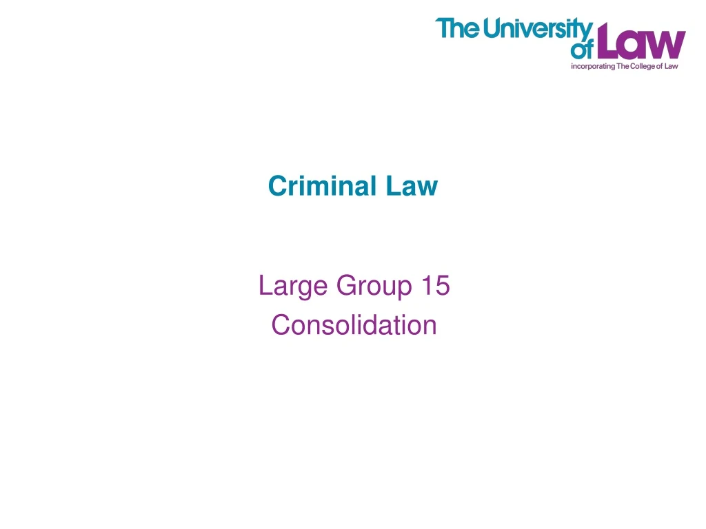 Ppt Criminal Law Powerpoint Presentation Free Download Id8569154 8763