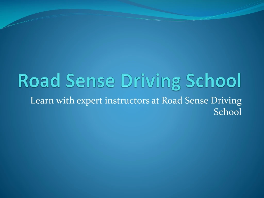 road sense driving school n.