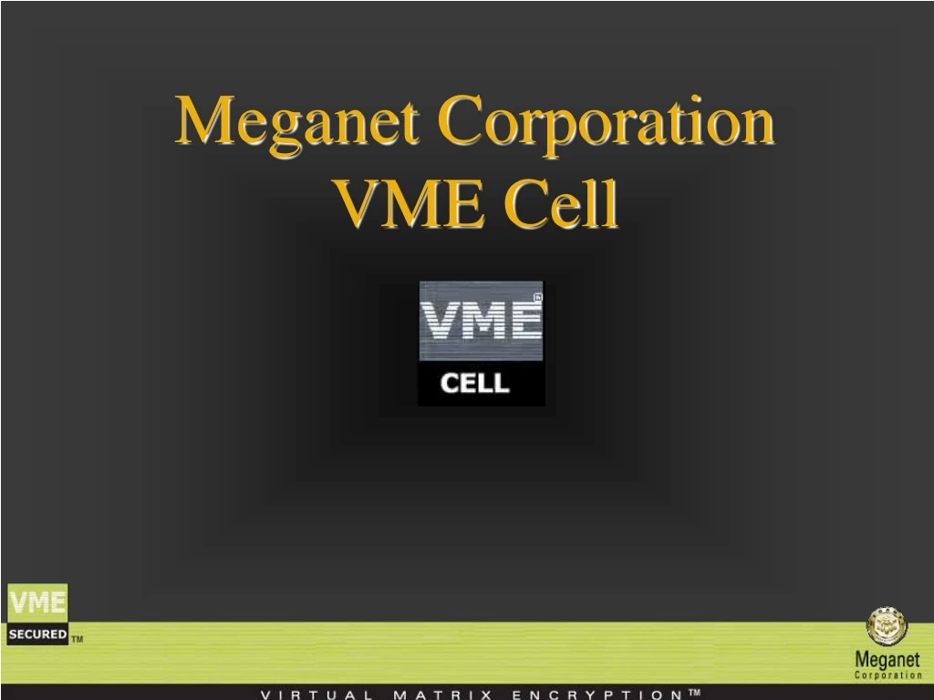 meganet corporation vme cell n.