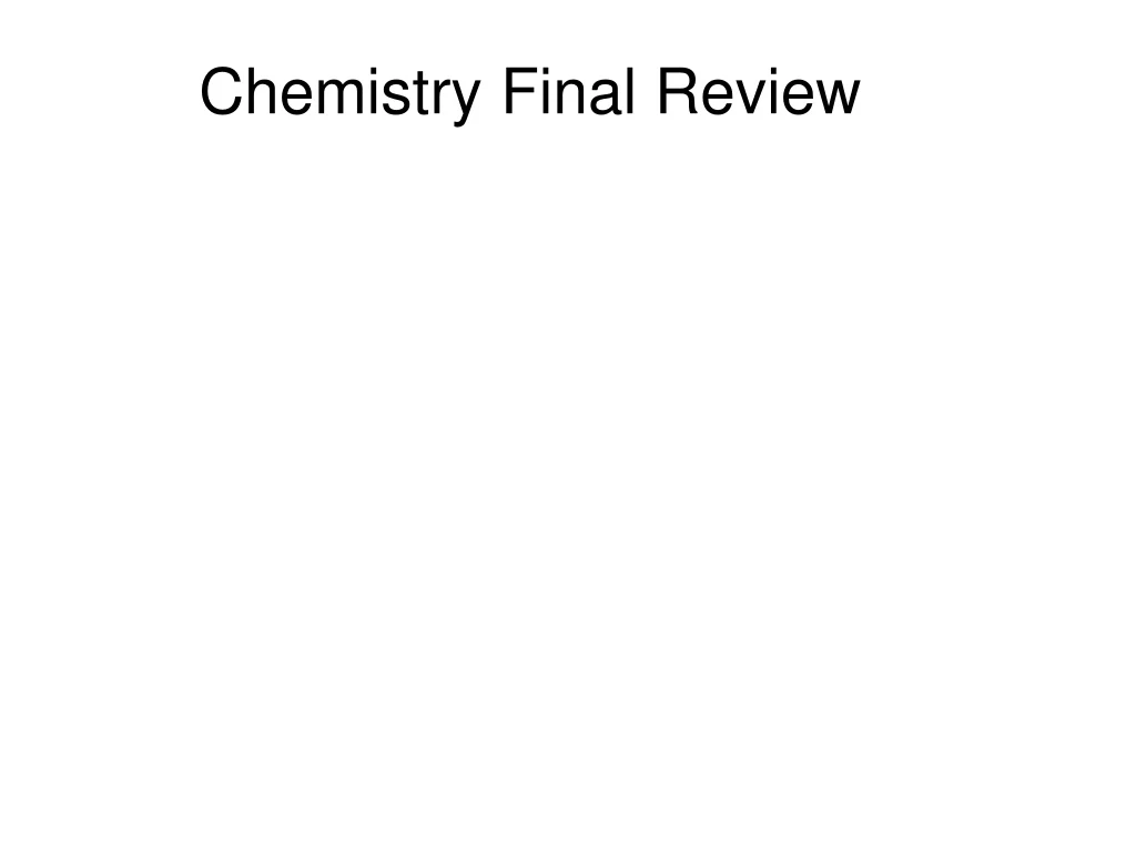 PPT - Chemistry Final Review PowerPoint Presentation, free download ...
