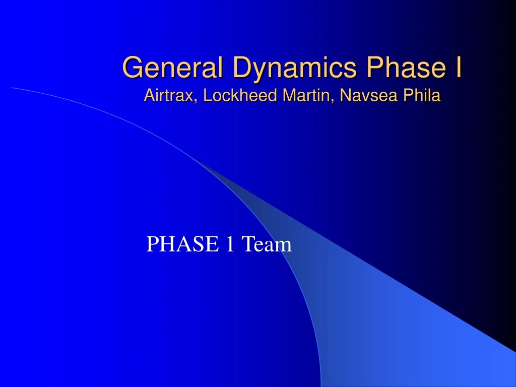 general dynamics phase i airtrax lockheed martin navsea phila n.