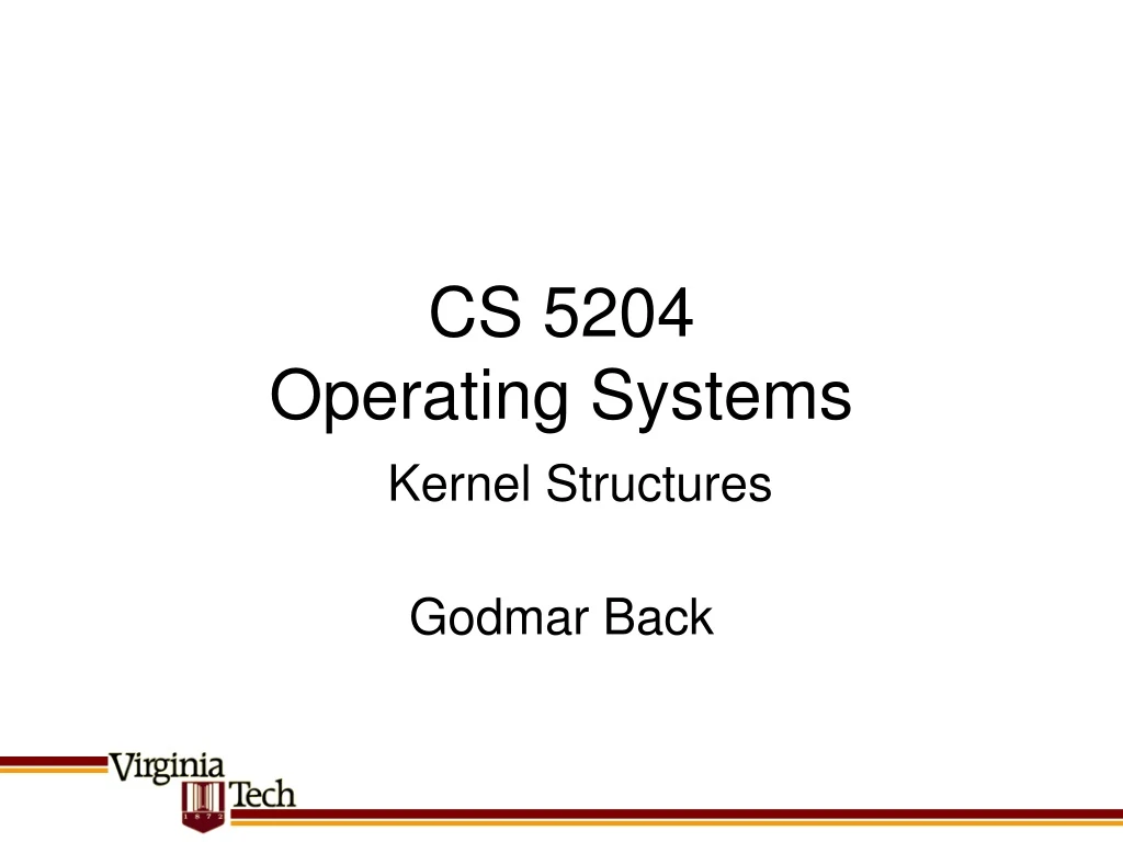 cs 5204 operating systems n.
