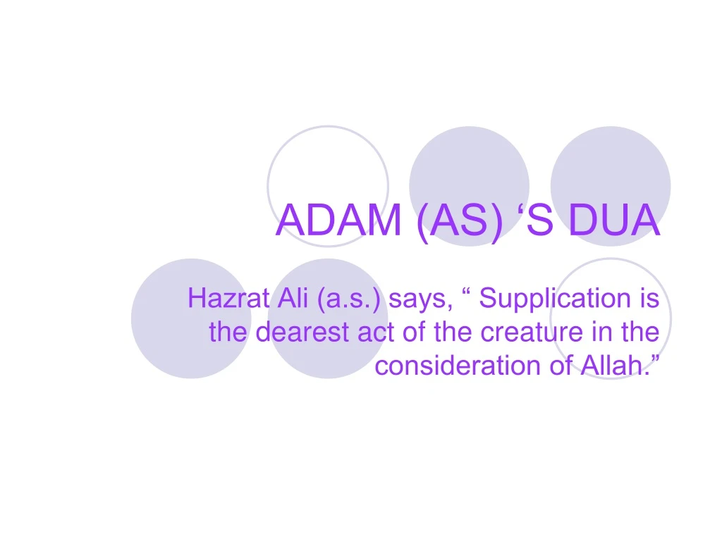 adam as s dua n.