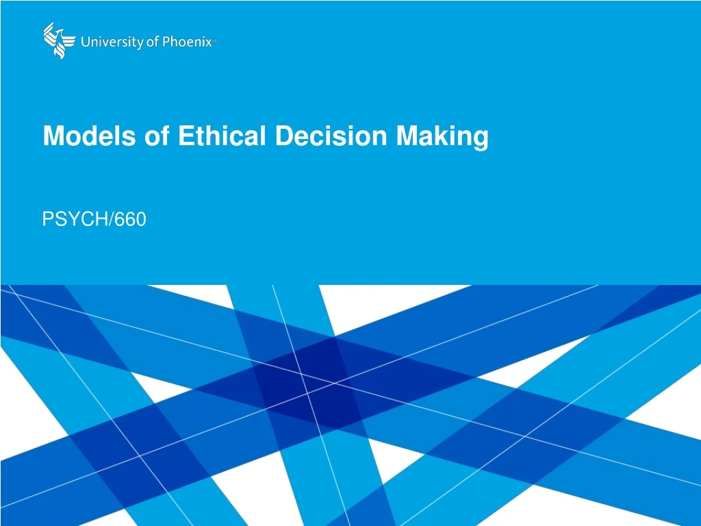 models of ethical decision making n.