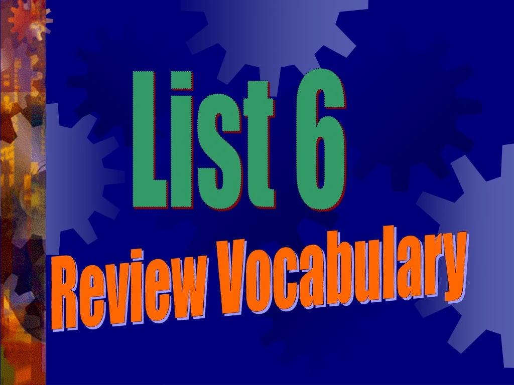 list 6 n.