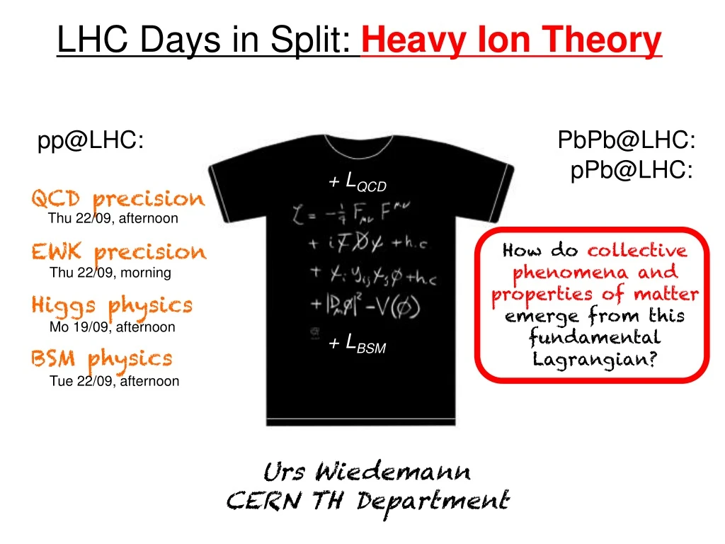 lhc days in split heavy ion theory n.