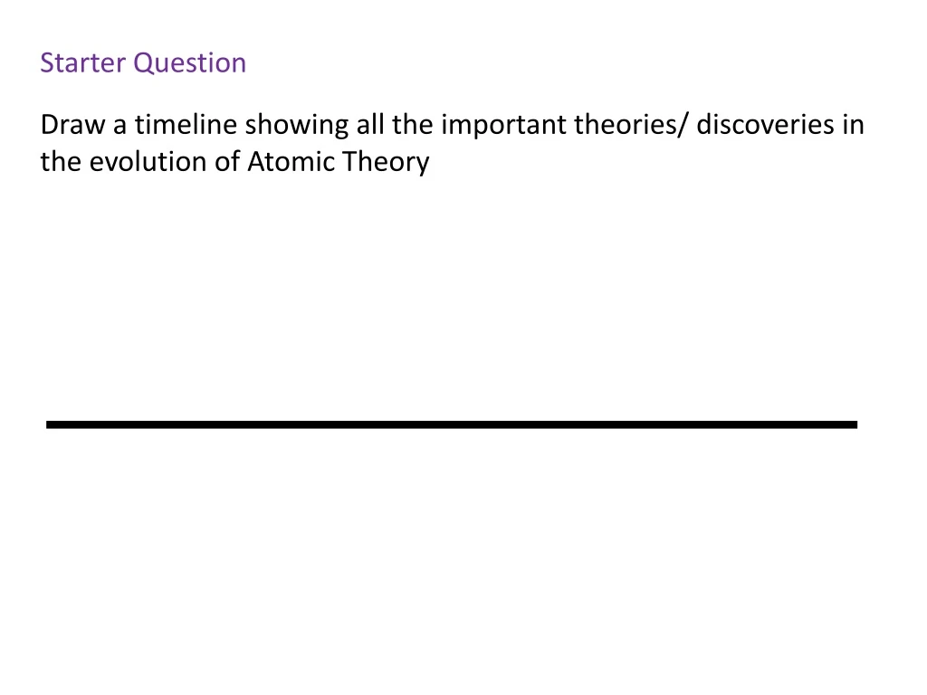 starter question n.