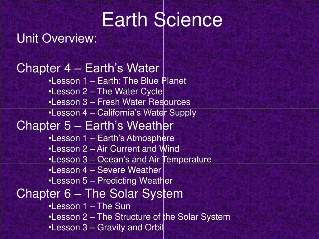 earth science n.
