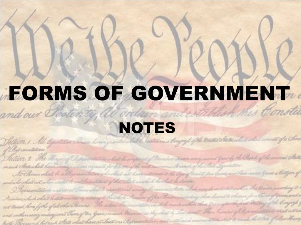 forms of government n.