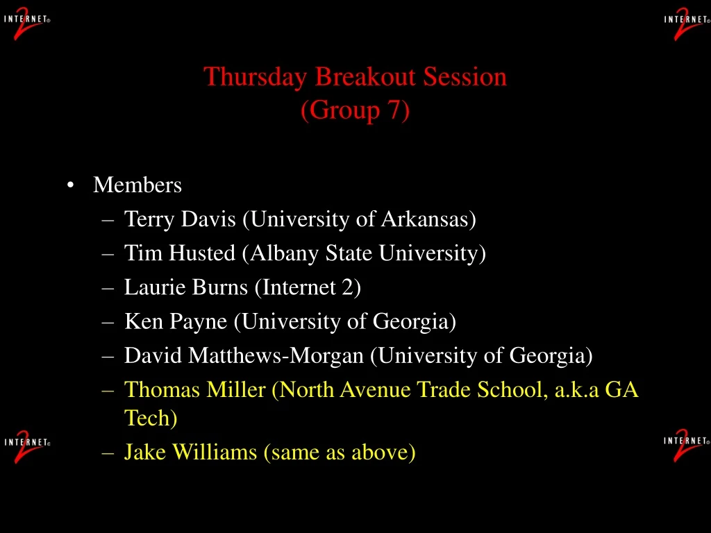 thursday breakout session group 7 n.