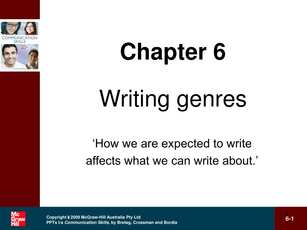 chapter 6 writing genres n.