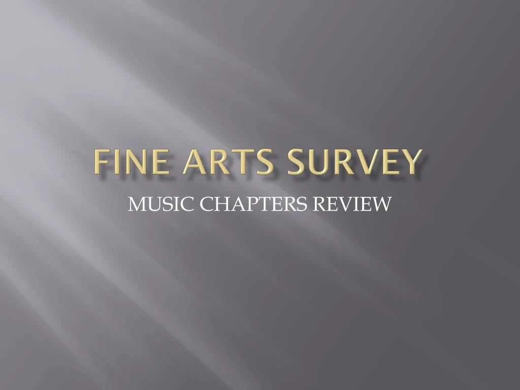 fine arts survey n.